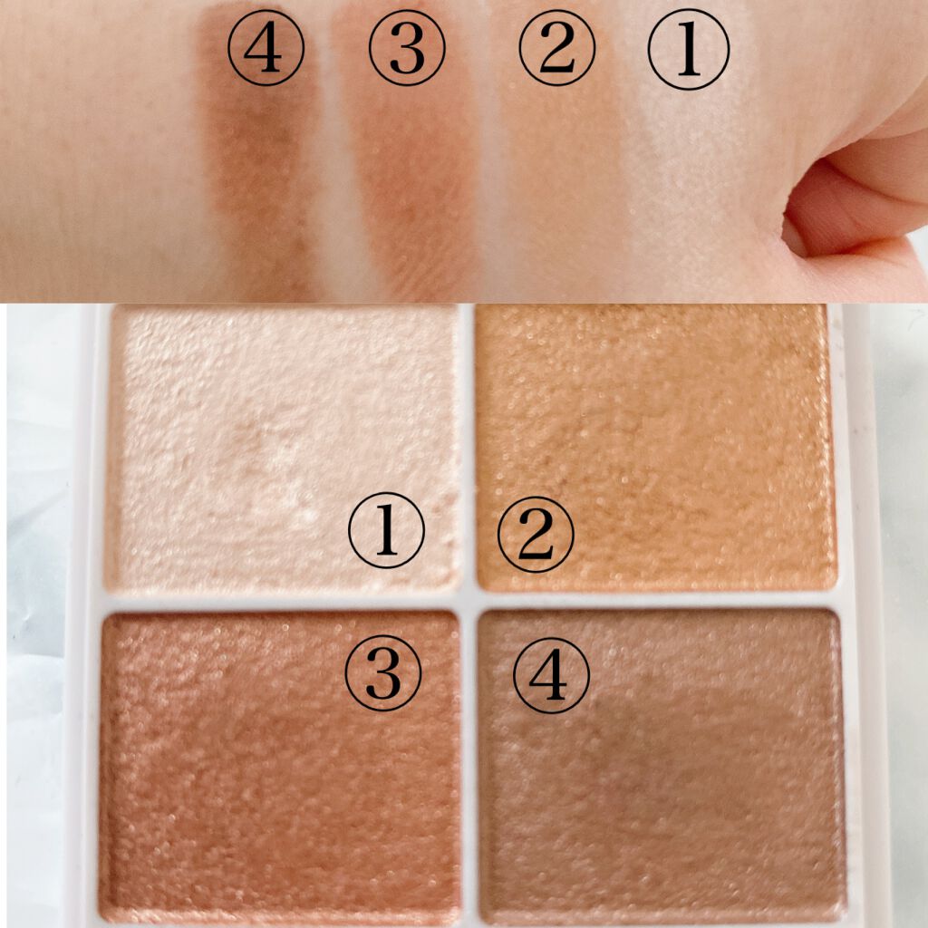 シルキースフレアイズ/キャンメイク/アイシャドウパレットを使ったクチコミ(3枚目)