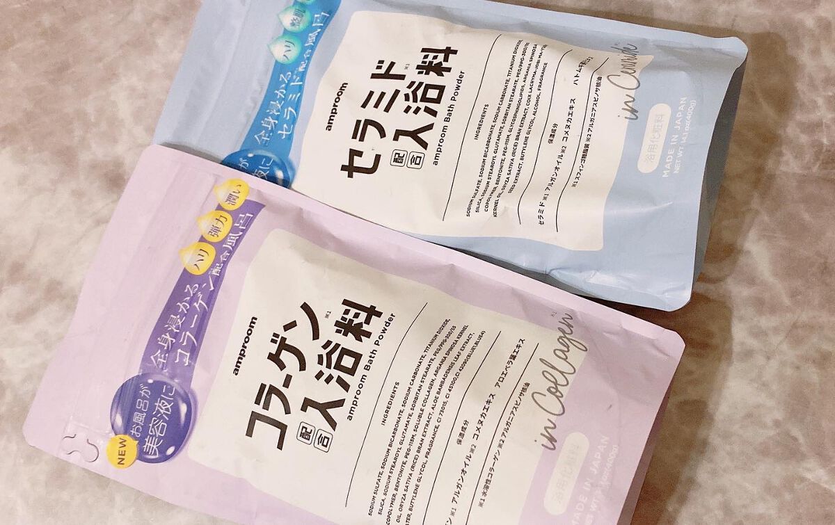 コラーゲンバスパウダー/amproom/保湿系入浴剤を使ったクチコミ（1枚目）