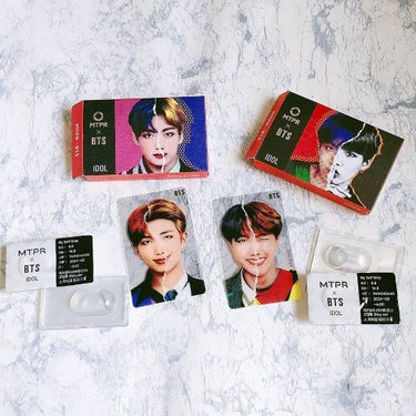 BTS DNA & IDOL Lens-1MONTH [IDOL LINE] MY SELF GRAY(マイセルフグレー)/MTPR/１ヶ月（１MONTH）カラコンを使ったクチコミ（3枚目）