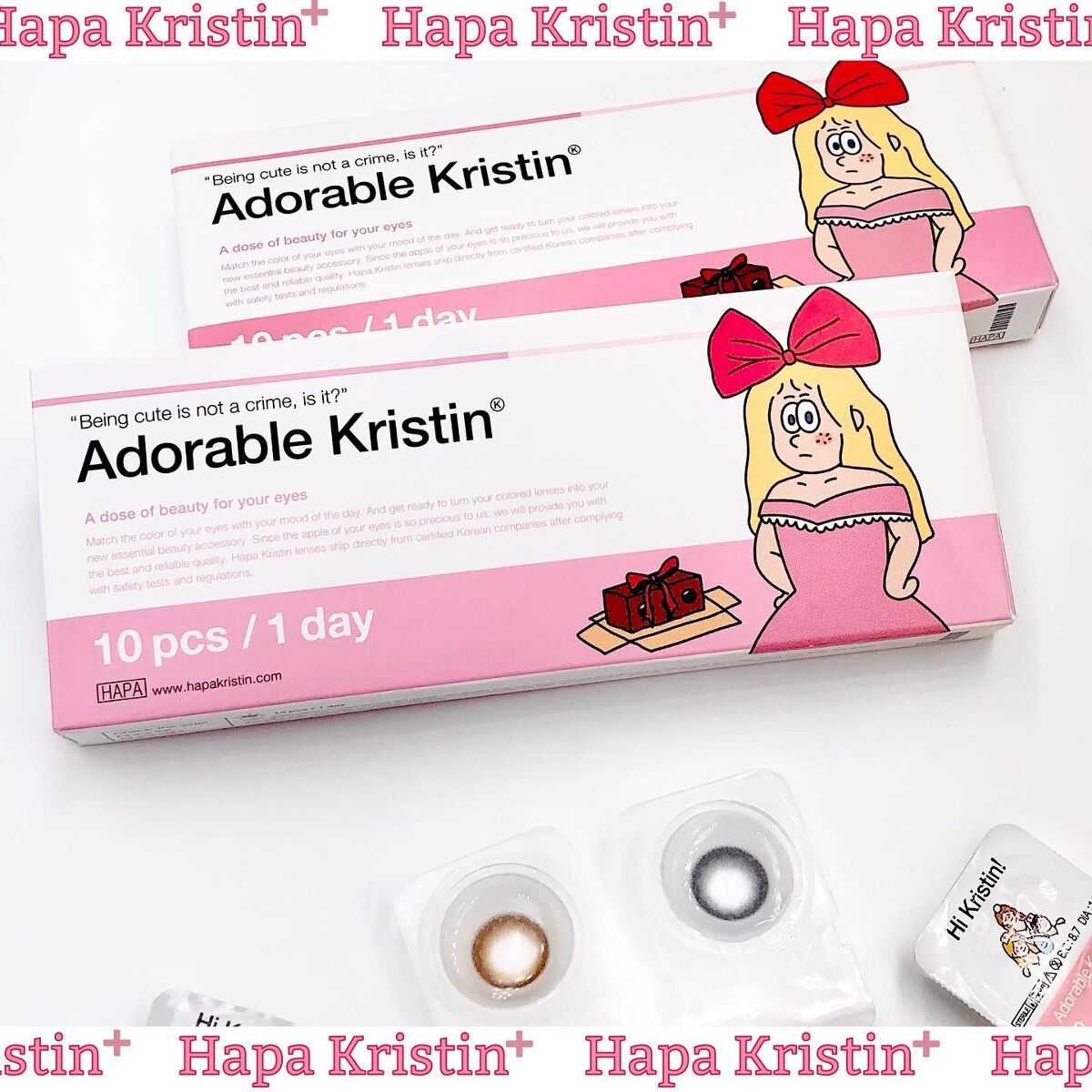 Adorable Kristin/Hapa kristin/カラーコンタクトレンズを使ったクチコミ(4枚目)