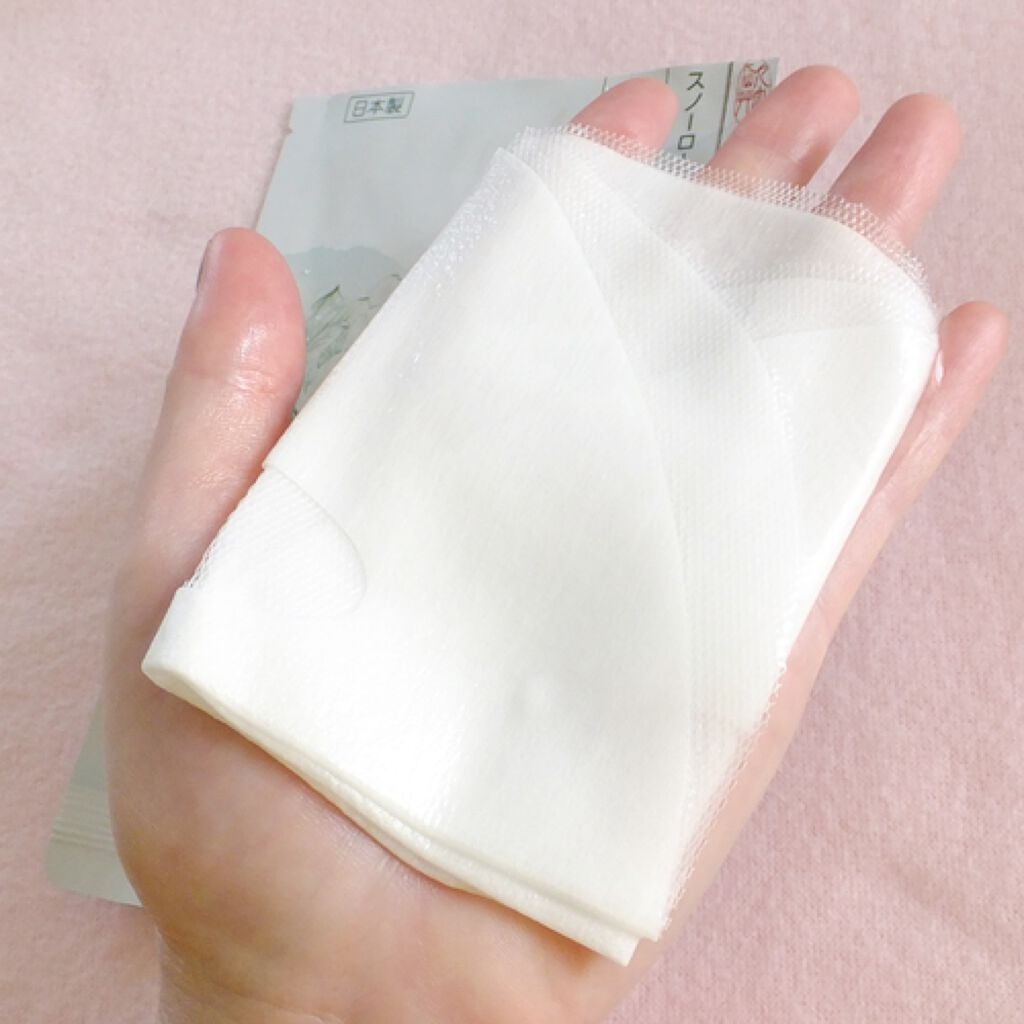 雪蓮（スノーロータス）スノーホワイトマスク/DR PLANT/シートマスク・パックを使ったクチコミ（2枚目）