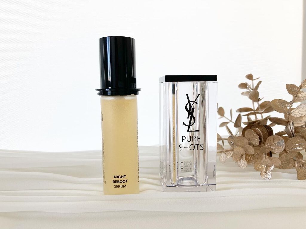 ピュアショット ナイト リチャージセラム/YVES SAINT LAURENT BEAUTE/美容液を使ったクチコミ(2枚目)