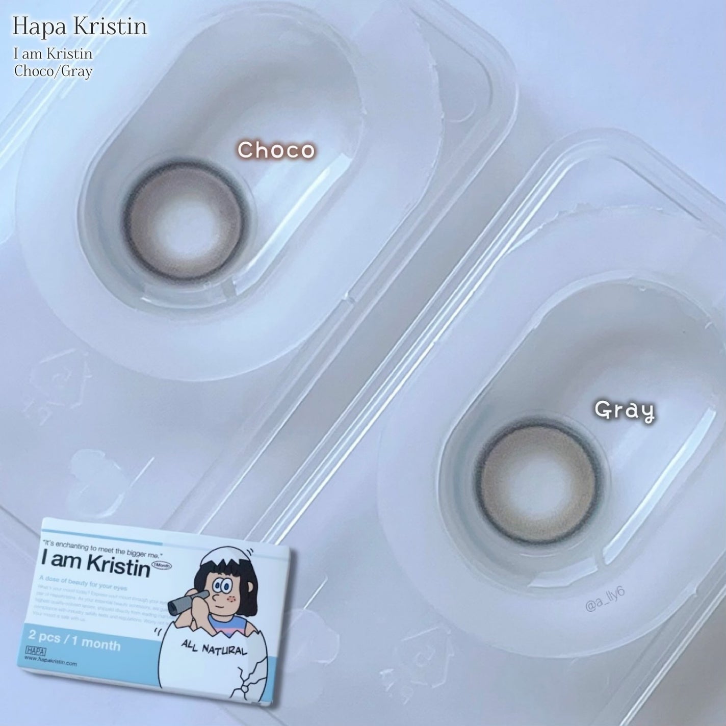 I am Kristin/Hapa kristin/1ヶ月(1MONTH)カラコンを使ったクチコミ(5枚目)