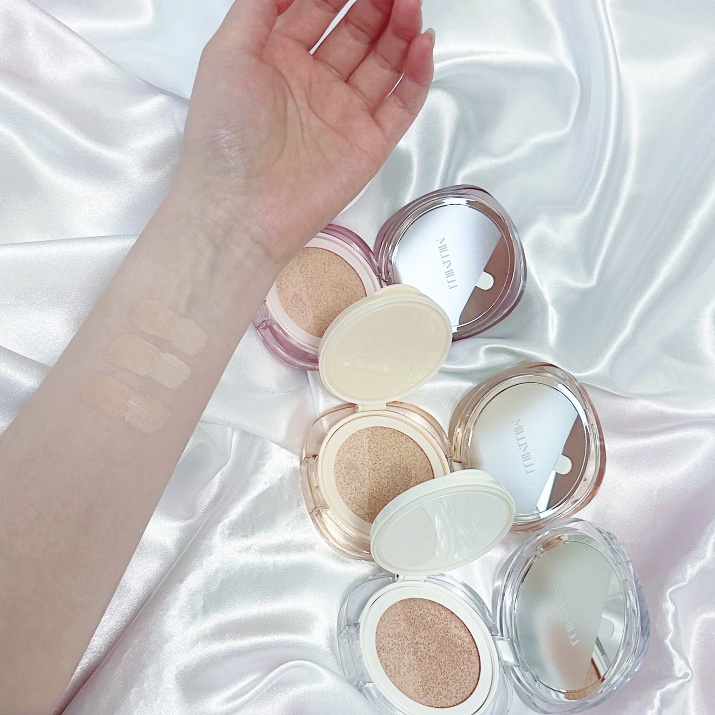 ツートンクッション/MILLIMILLI/クッションファンデーションを使ったクチコミ(2枚目)