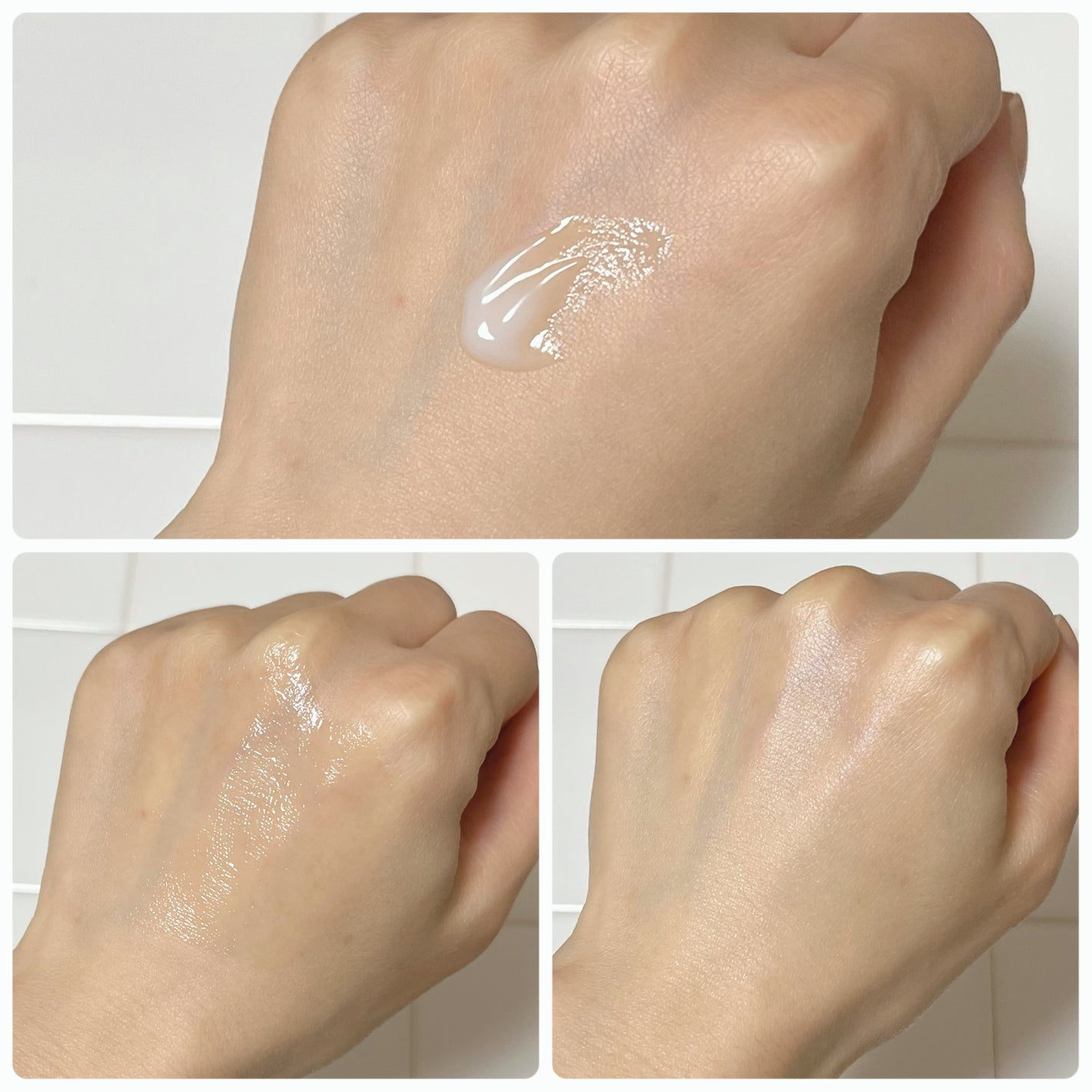 リンクルケア ホワイト モイストジェルクリーム/グレイスワン/オールインワン化粧品を使ったクチコミ(3枚目)