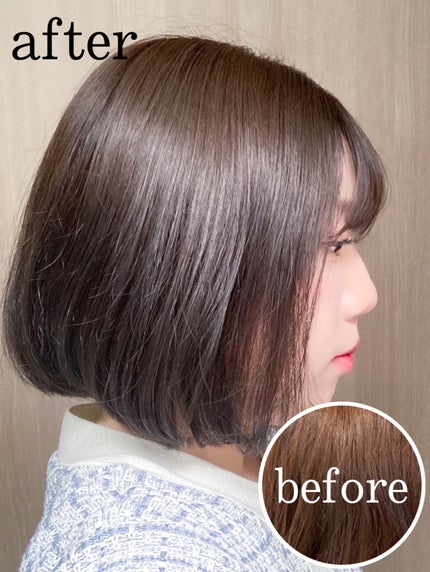 泡カラー ダークネイビー/リーゼ/ヘアカラーを使ったクチコミ(2枚目)