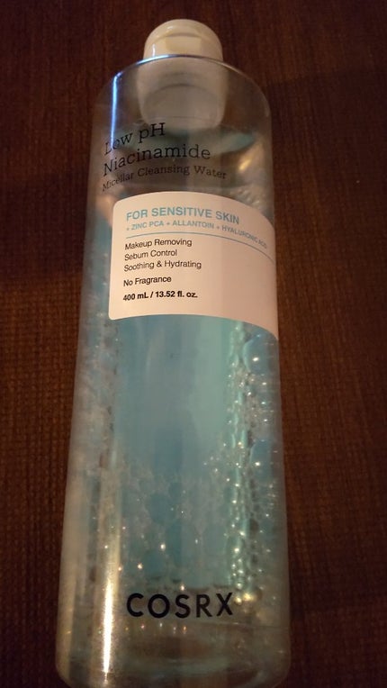 弱酸性 ナイアシンアミド ミセラークレンジングウォーター/COSRX/クレンジングウォーターを使ったクチコミ(1枚目)