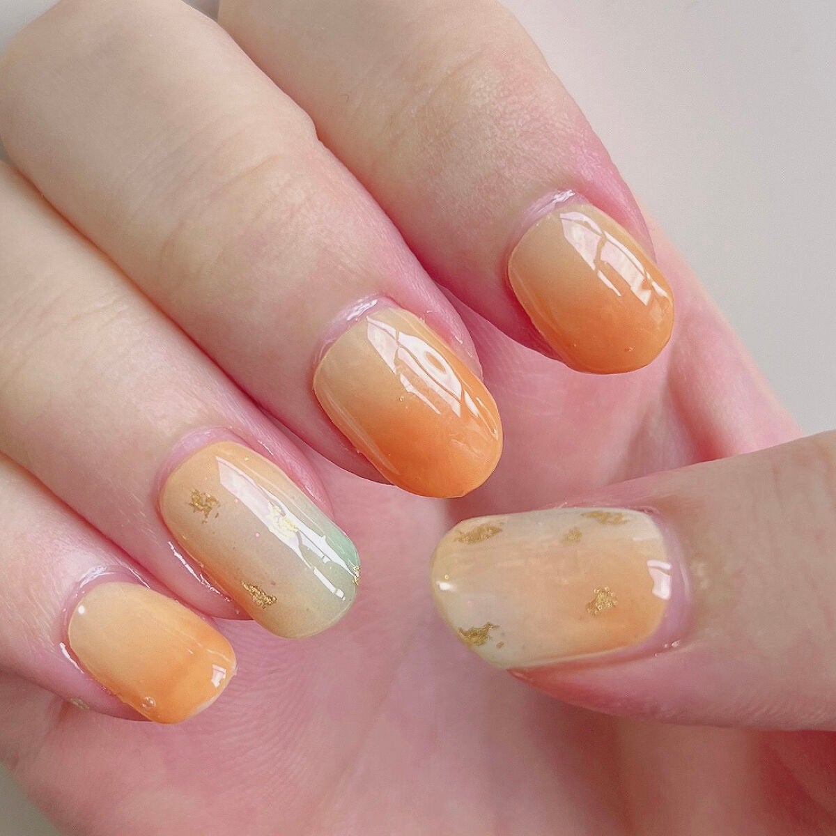 セミキュアジェルネイル(ハンド)/ohora/ネイルシールを使ったクチコミ(3枚目)