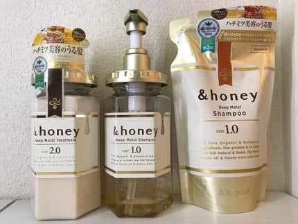 ディープモイスト シャンプー1.0/ヘアトリートメント2.0/&honey/市販シャンプーを使ったクチコミ(1枚目)