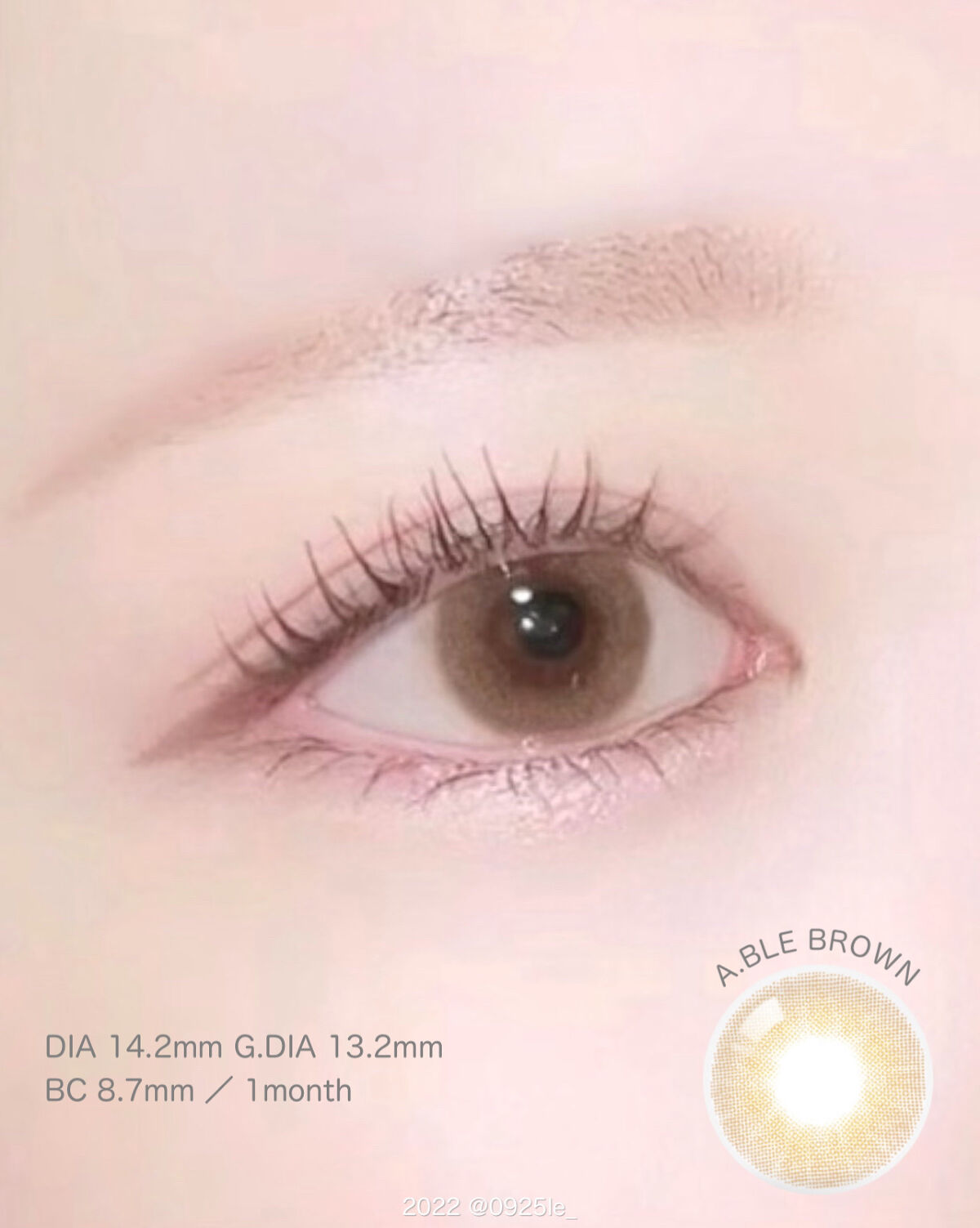 エーブルブラウンマンスリー (A.BLE BROWN monthly)/OLOLA/１ヶ月（１MONTH）カラコンを使ったクチコミ（2枚目）