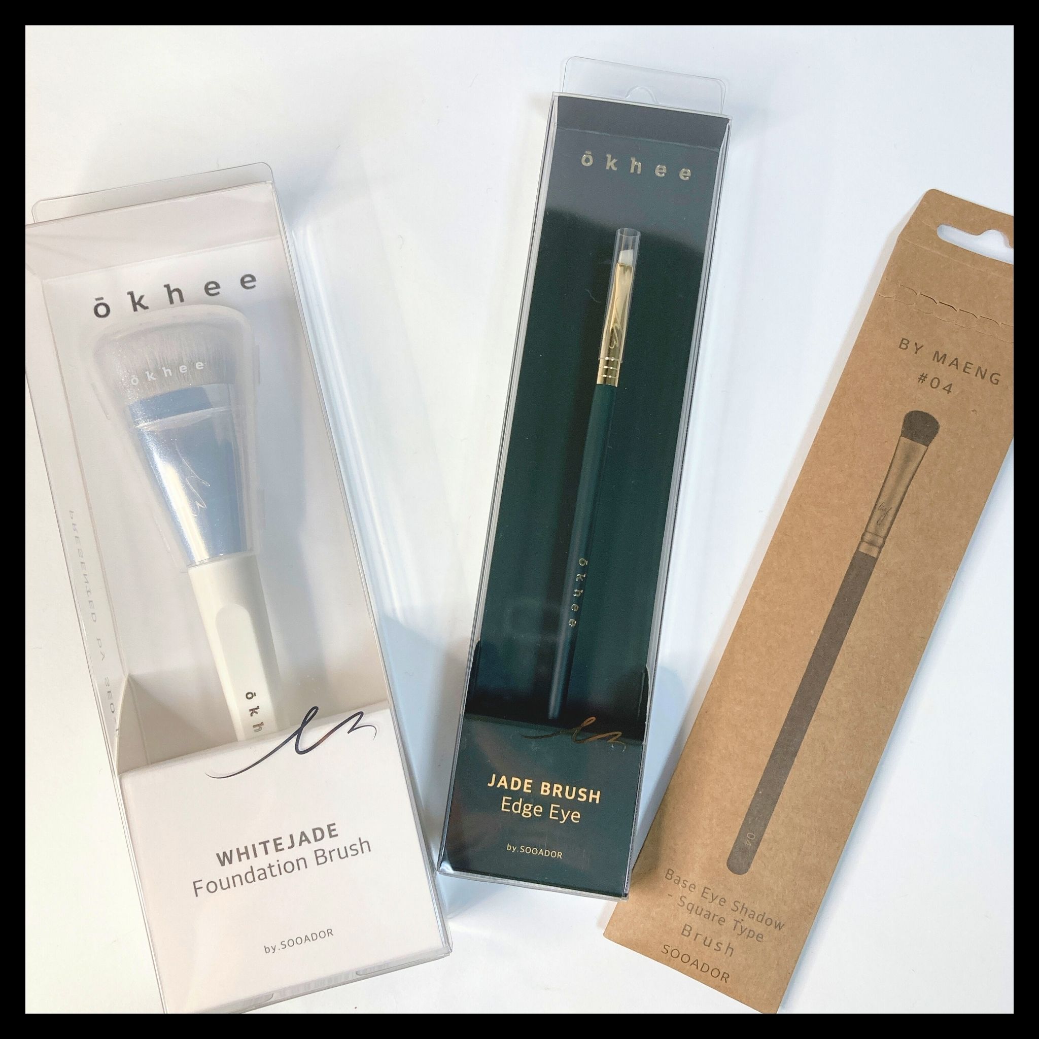 okhee 白玉ファンデーションブラシ/SOOA DOR/メイクブラシを使ったクチコミ（2枚目）