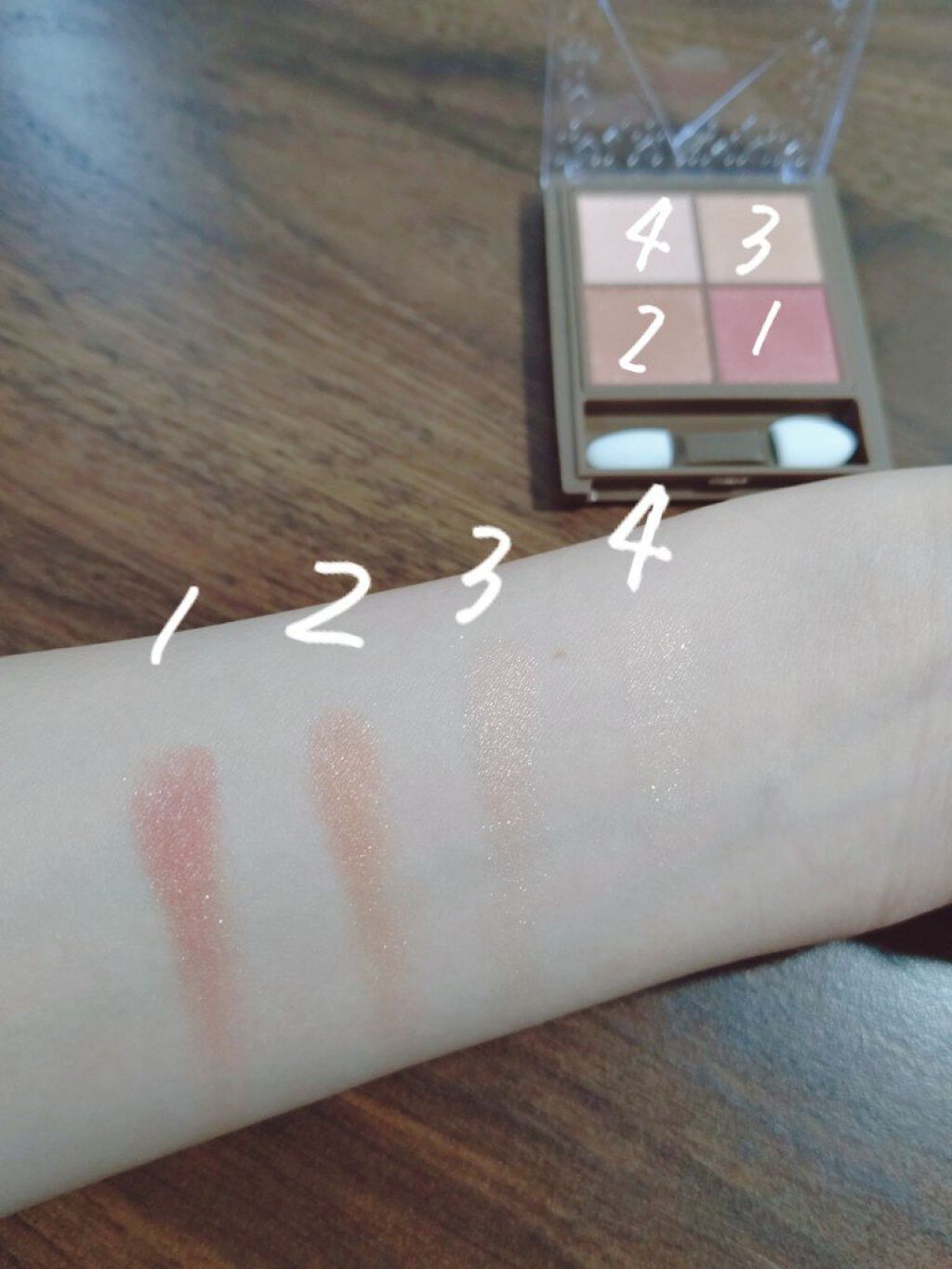 ニュアンスオンアイシャドウ/CEZANNE/アイシャドウパレットを使ったクチコミ（3枚目）