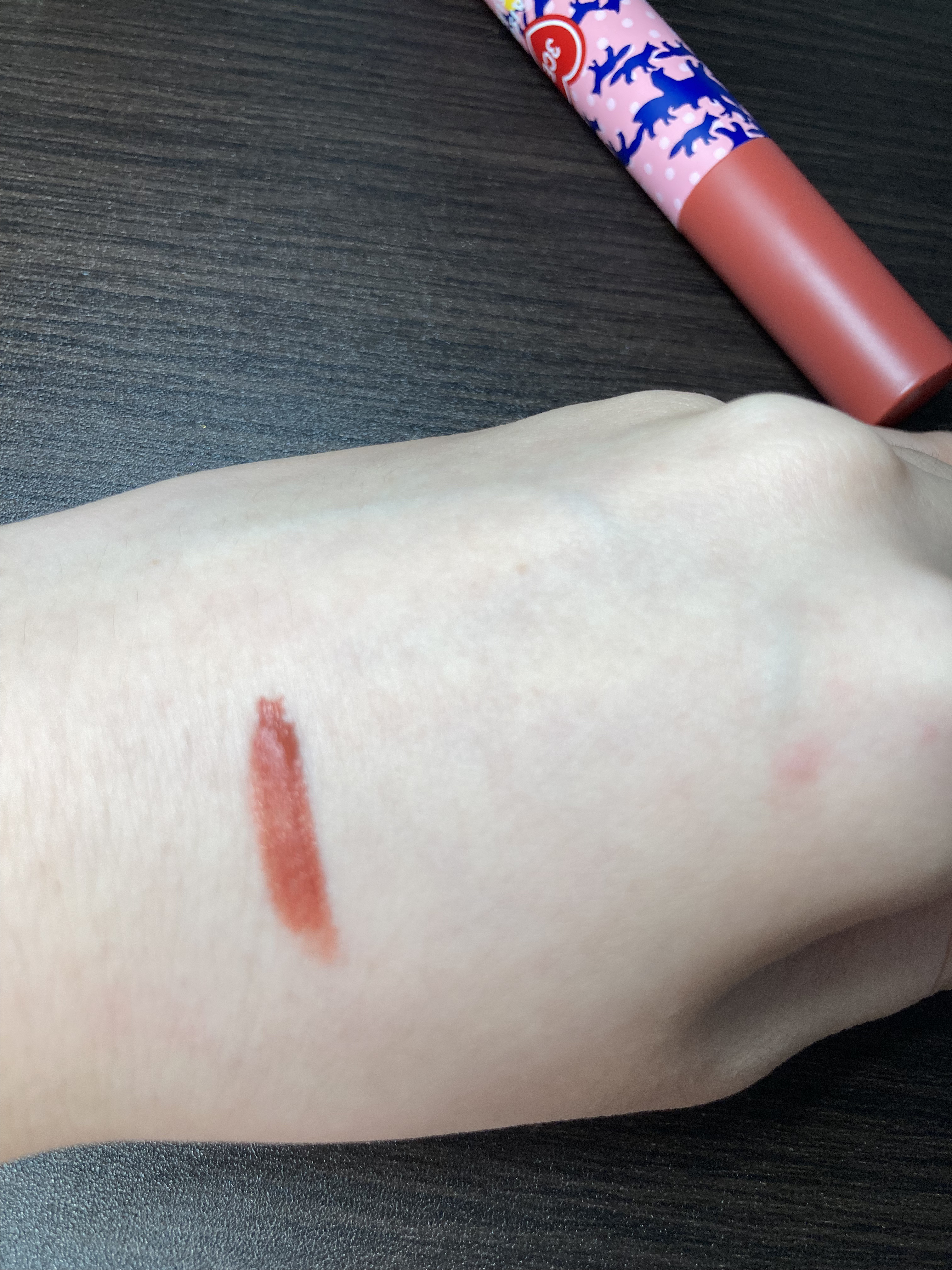 MAISON KITSUNE VELVET LIP TINT/3CE/口紅を使ったクチコミ（3枚目）