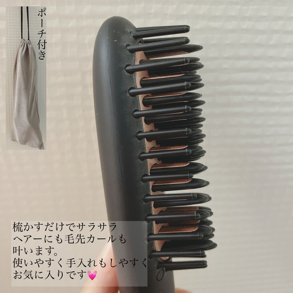 Agetuyaポータブルミニブラシアイロン（ポーチ付き）/ローネジャパン/ヒートブラシを使ったクチコミ（3枚目）