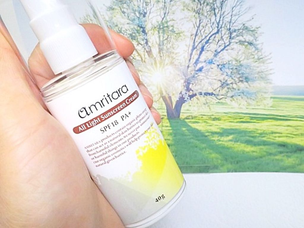 オールライト サンスクリーン クリーム SPF18 PA+/AMRITARA/化粧下地を使ったクチコミ(1枚目)