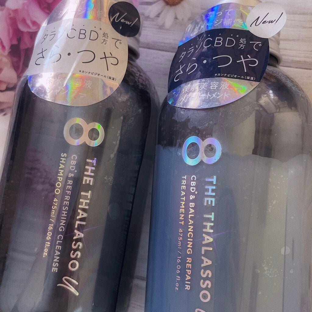 エイトザタラソ ユー CBD&リフレッシング クレンズ 美容液シャンプー/CBD&バランシング ダメージリペア 美容液ヘアトリートメント/エイトザタラソ/市販シャンプーを使ったクチコミ(1枚目)