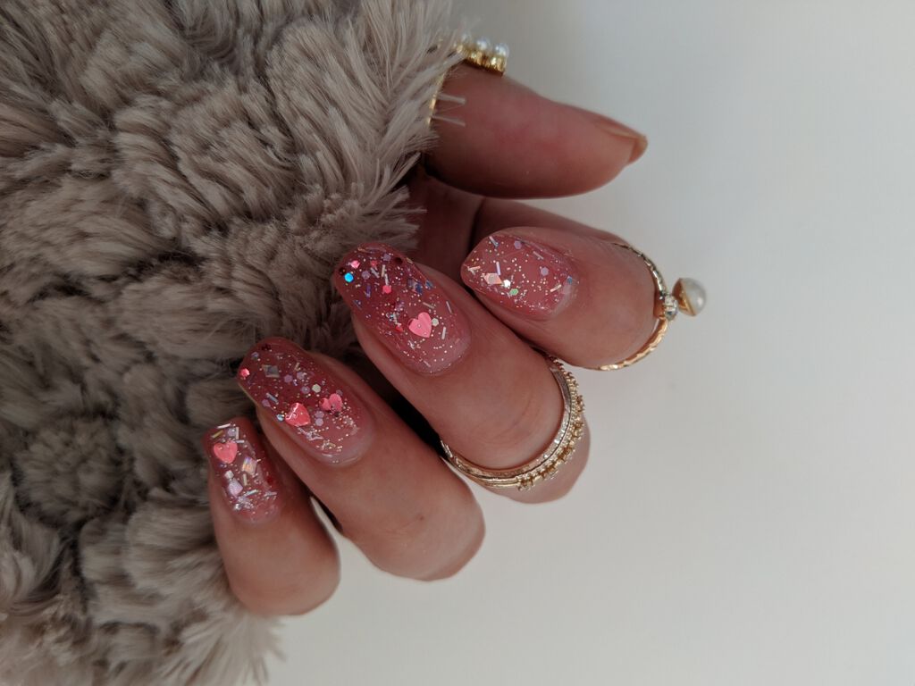 恋ネイル/セリア/マニキュアを使ったクチコミ(2枚目)