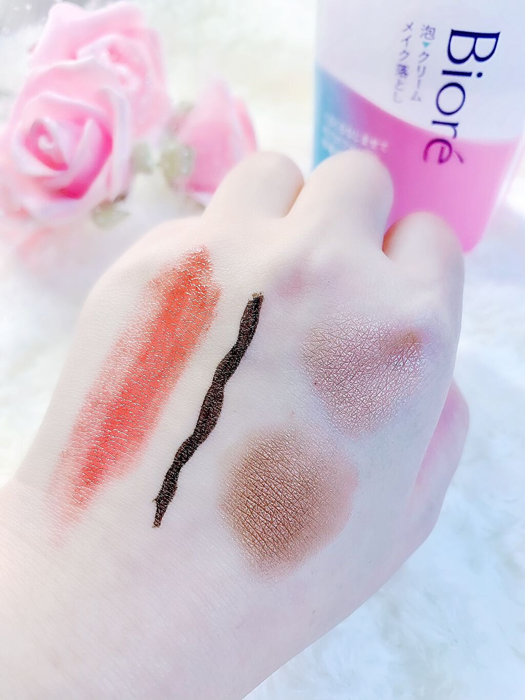 泡クリームメイク落とし/ビオレ/クレンジングクリームを使ったクチコミ(3枚目)