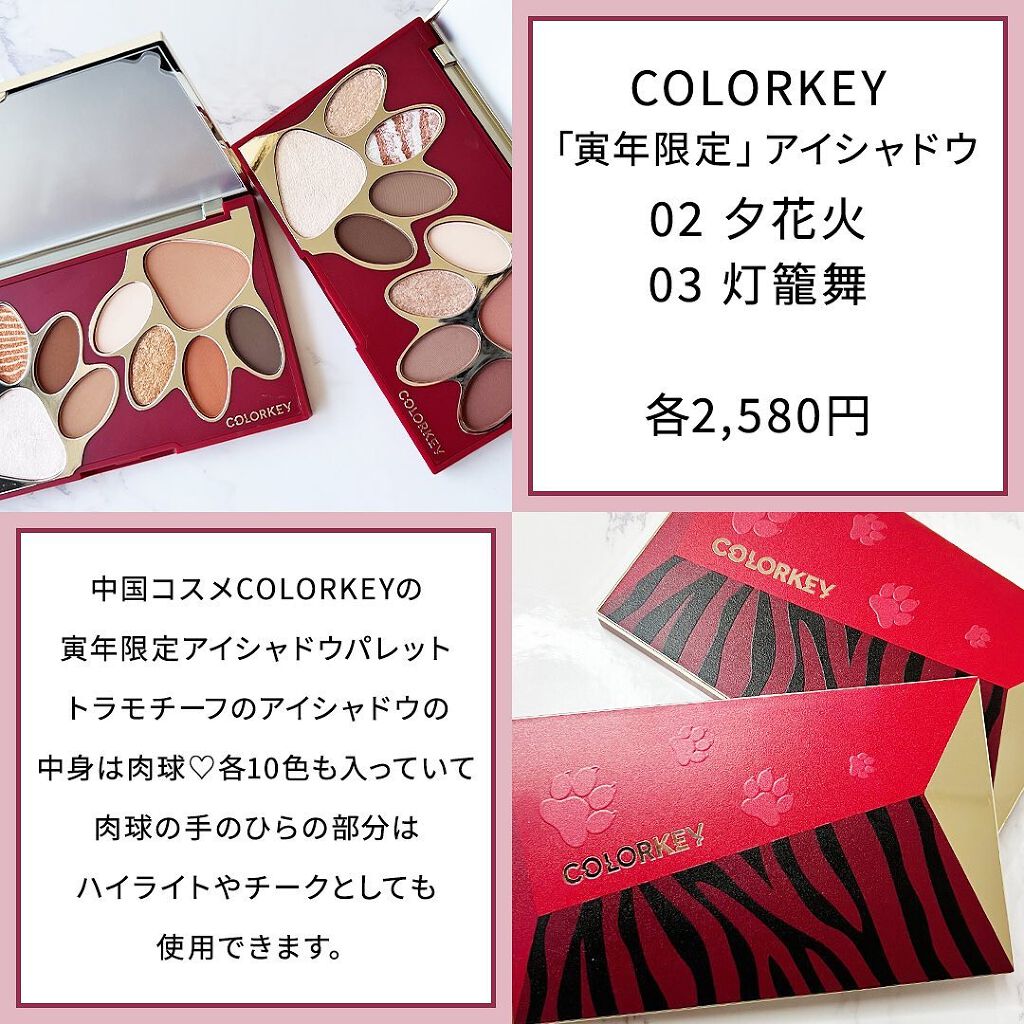 トラ十色アイシャドウパレット/COLORKEY/アイシャドウパレットを使ったクチコミ(2枚目)