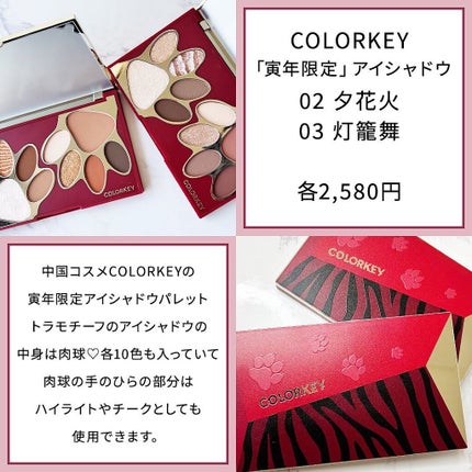 トラ十色アイシャドウパレット/COLORKEY/アイシャドウパレットを使ったクチコミ(2枚目)