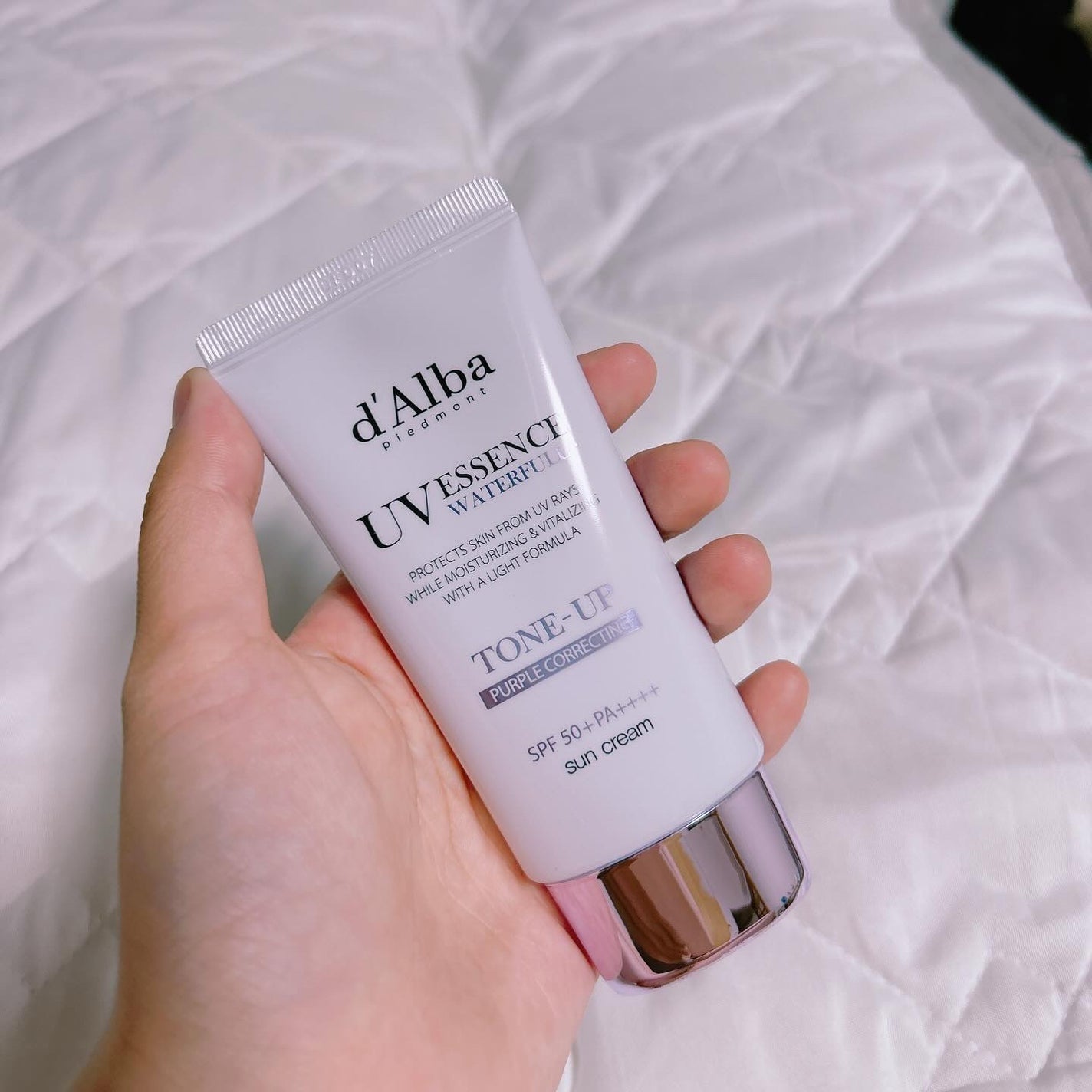 ダルバ ウォータフル トーンアップ サンクリーム(パープル)/ダルバ/日焼け止めクリームを使ったクチコミ(2枚目)