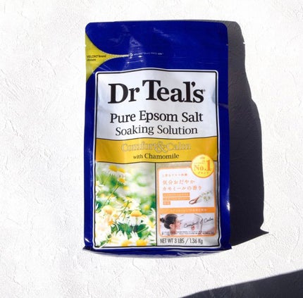 フレグランスエプソムソルト カモミール/ティールズ/バスグッズを使ったクチコミ(1枚目)