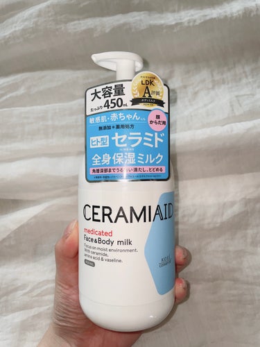 セラミエイド 薬用スキンミルクのクチコミ「

▷ セラミエイド　薬用スキンミルク（医薬部外品）


🍼450mLの大容量！！
ボディミル.....」（1枚目）