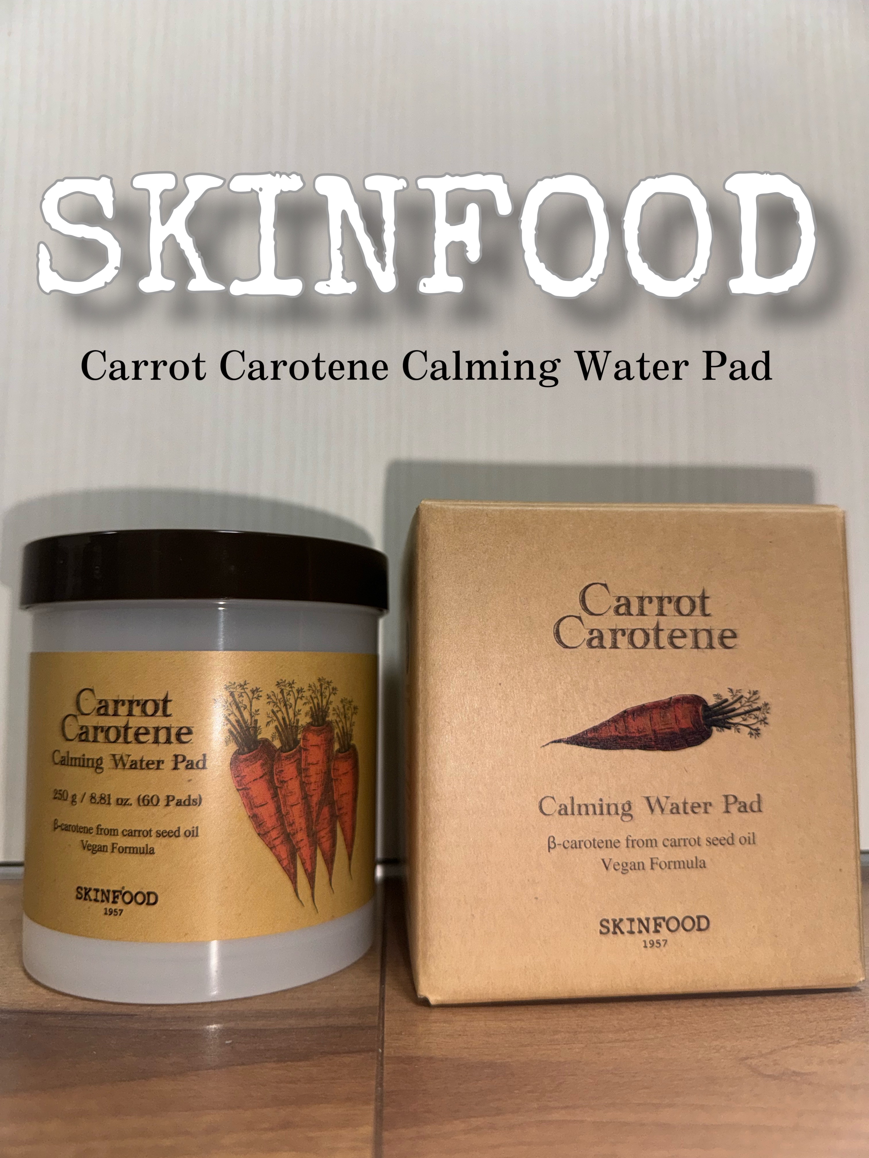 キャロットカロテン カーミングウォーターパッド/SKINFOOD/トナーパッドを使ったクチコミ（1枚目）