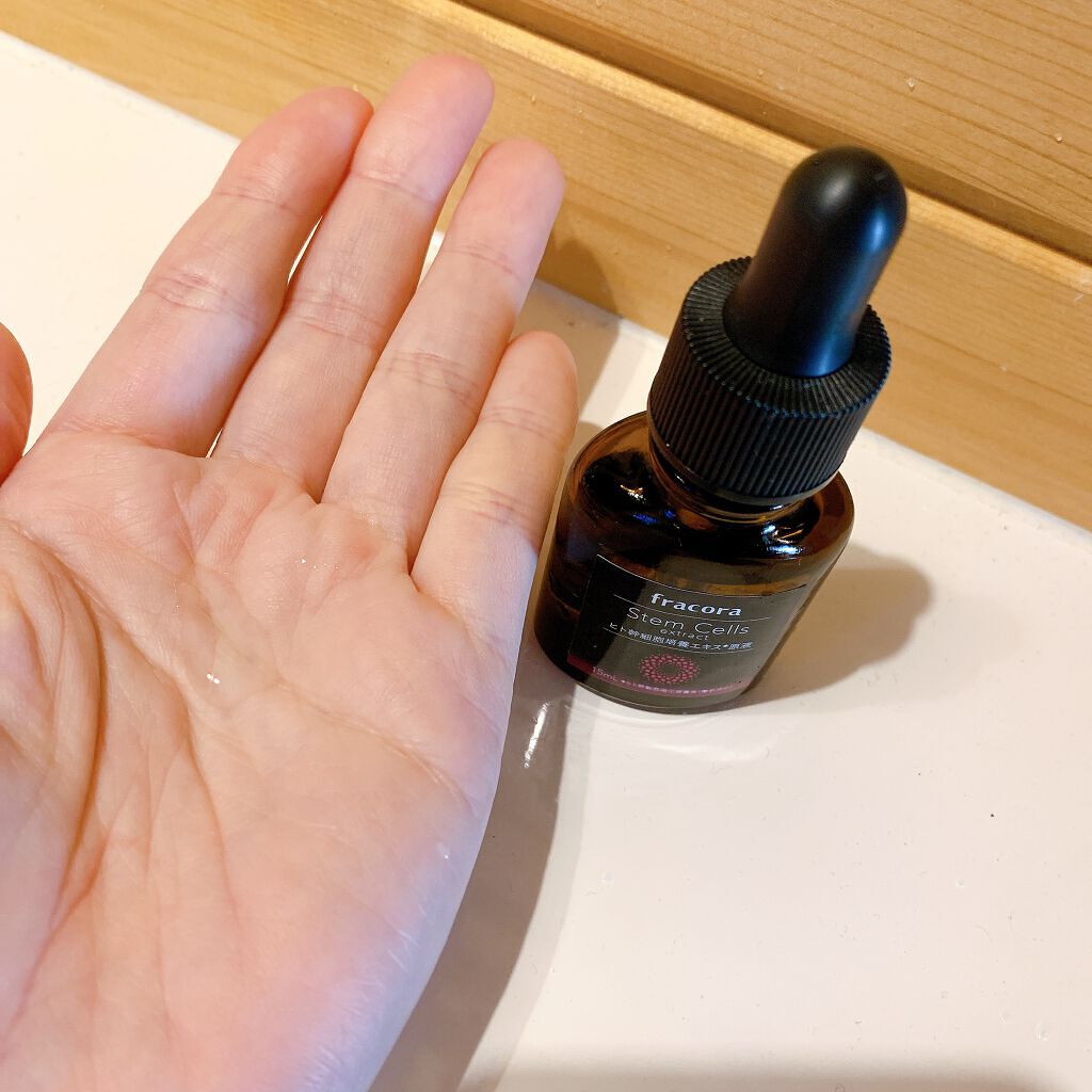 ヒト幹細胞培養エキス原液/fracora/美容液を使ったクチコミ(2枚目)