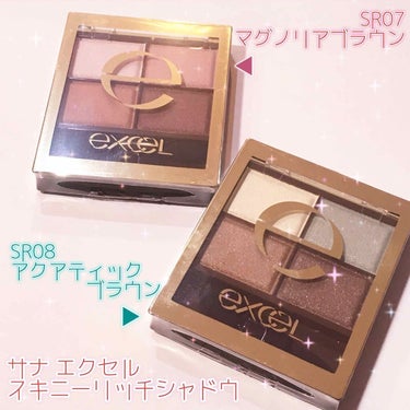 スキニーリッチシャドウ SR08 アクアティックブラウン/excel/アイシャドウパレットを使ったクチコミ（1枚目）