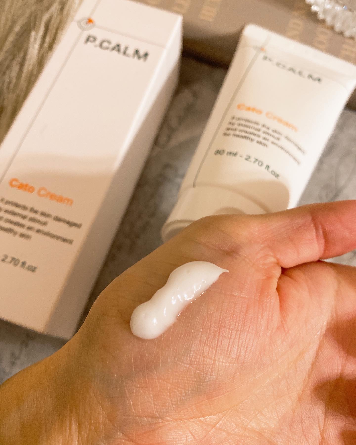 カトクリーム/P.CALM/フェイスクリームを使ったクチコミ（2枚目）