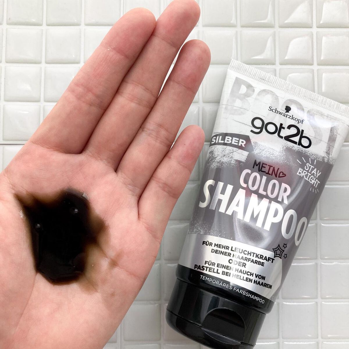 カラーシャンプー/got2b/市販シャンプーを使ったクチコミ（3枚目）