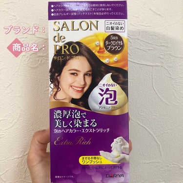 泡のヘアカラー・エクストラリッチ 5RB ダークロイヤルブラウン/サロン ド プロ/ヘアカラーを使ったクチコミ（1枚目）