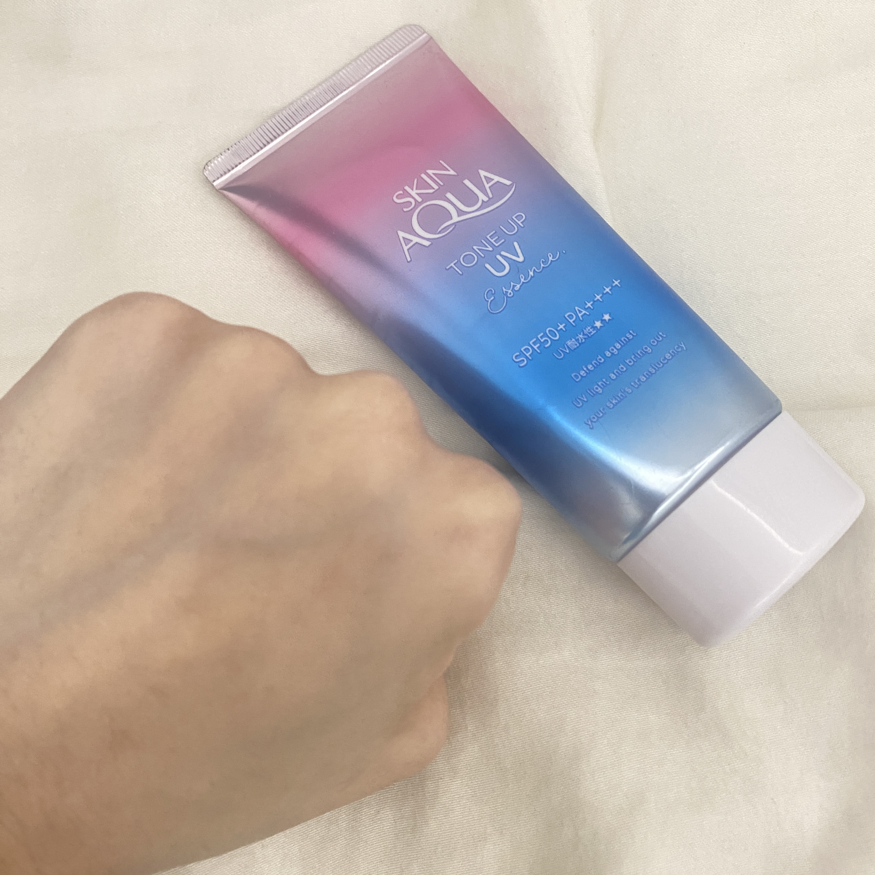 スキンアクア トーンアップUVエッセンス/スキンアクア/日焼け止めクリームを使ったクチコミ（3枚目）