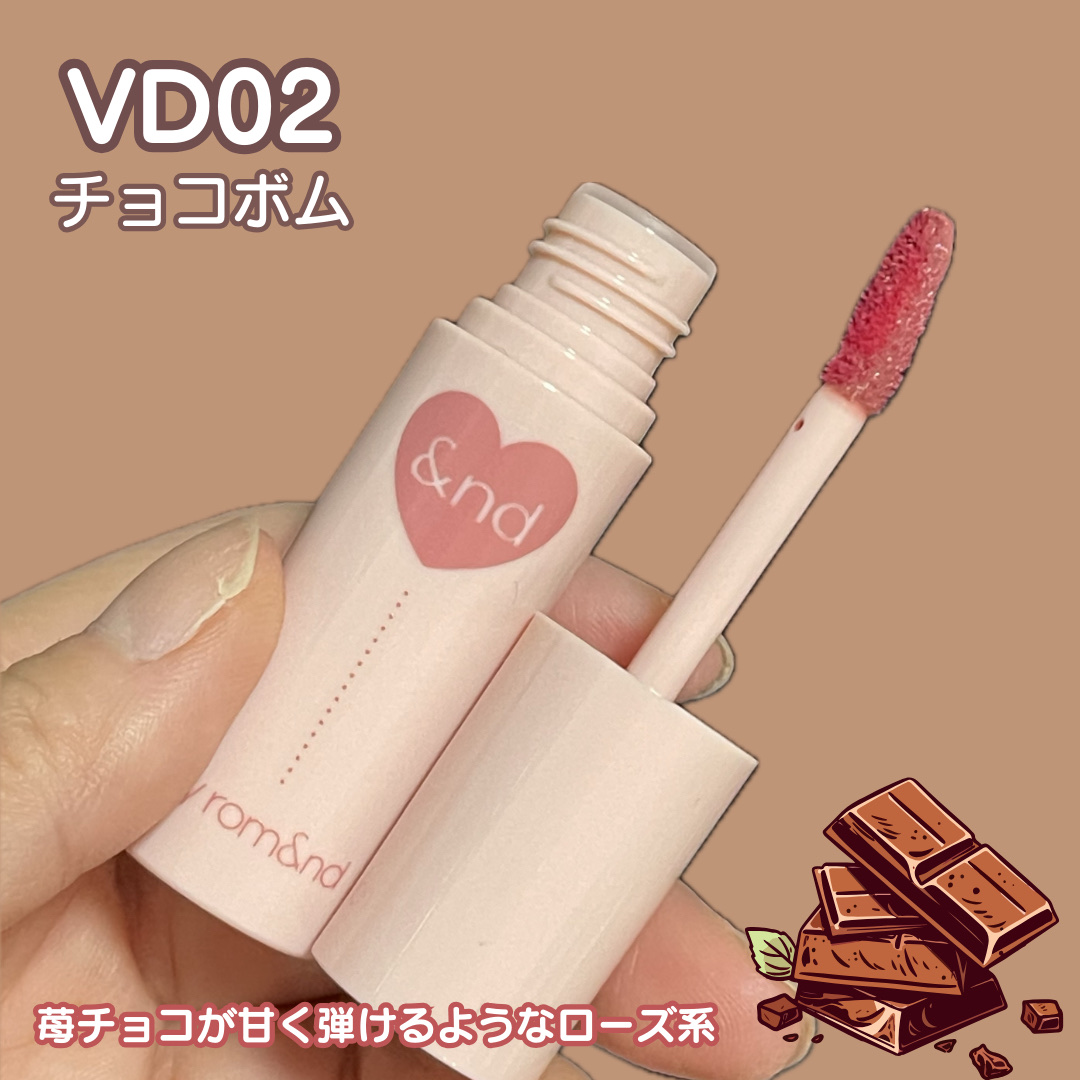 アンドバイロムアンド　グラッシーボムティント/&nd by rom&nd/リップティントを使ったクチコミ（3枚目）