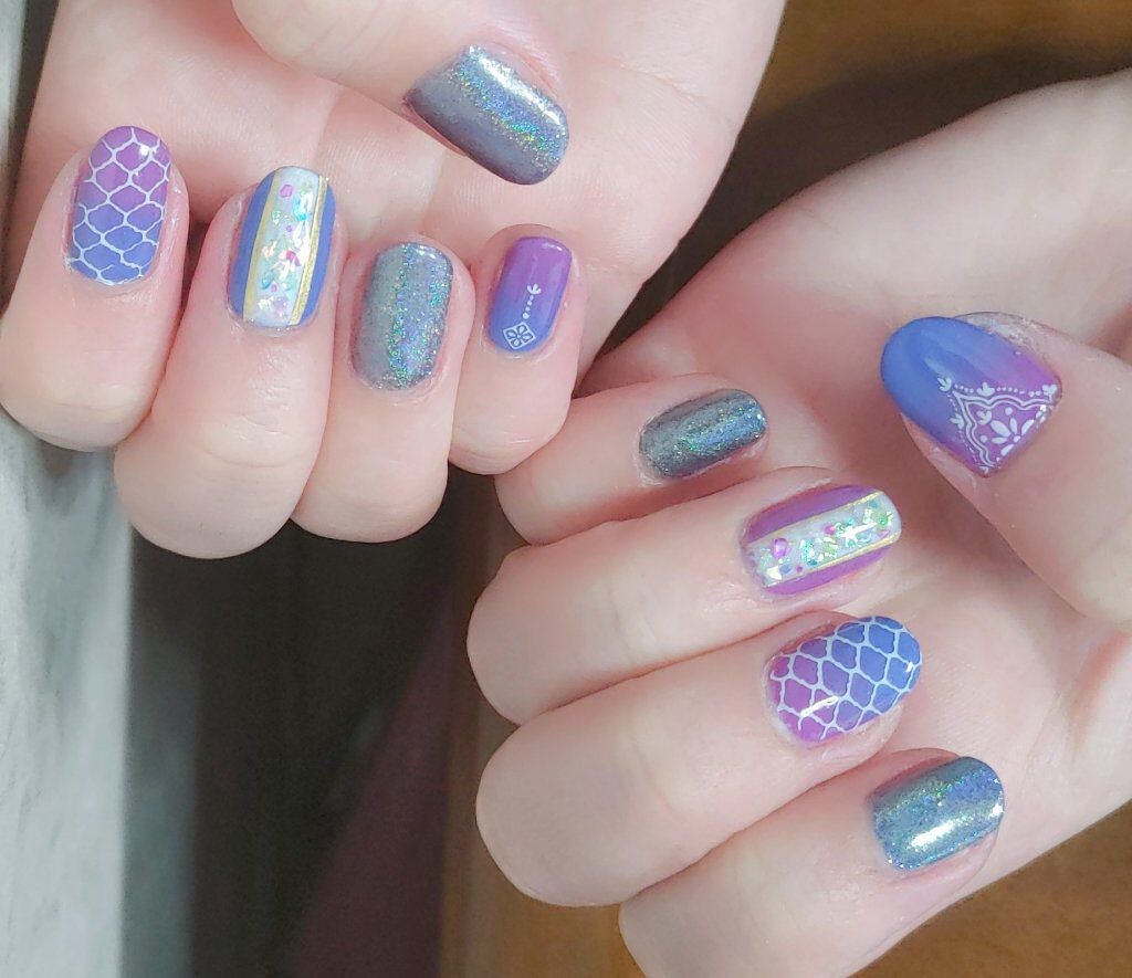 ジェルネイル(ライト対応)/セリア/ジェルネイルを使ったクチコミ(2枚目)