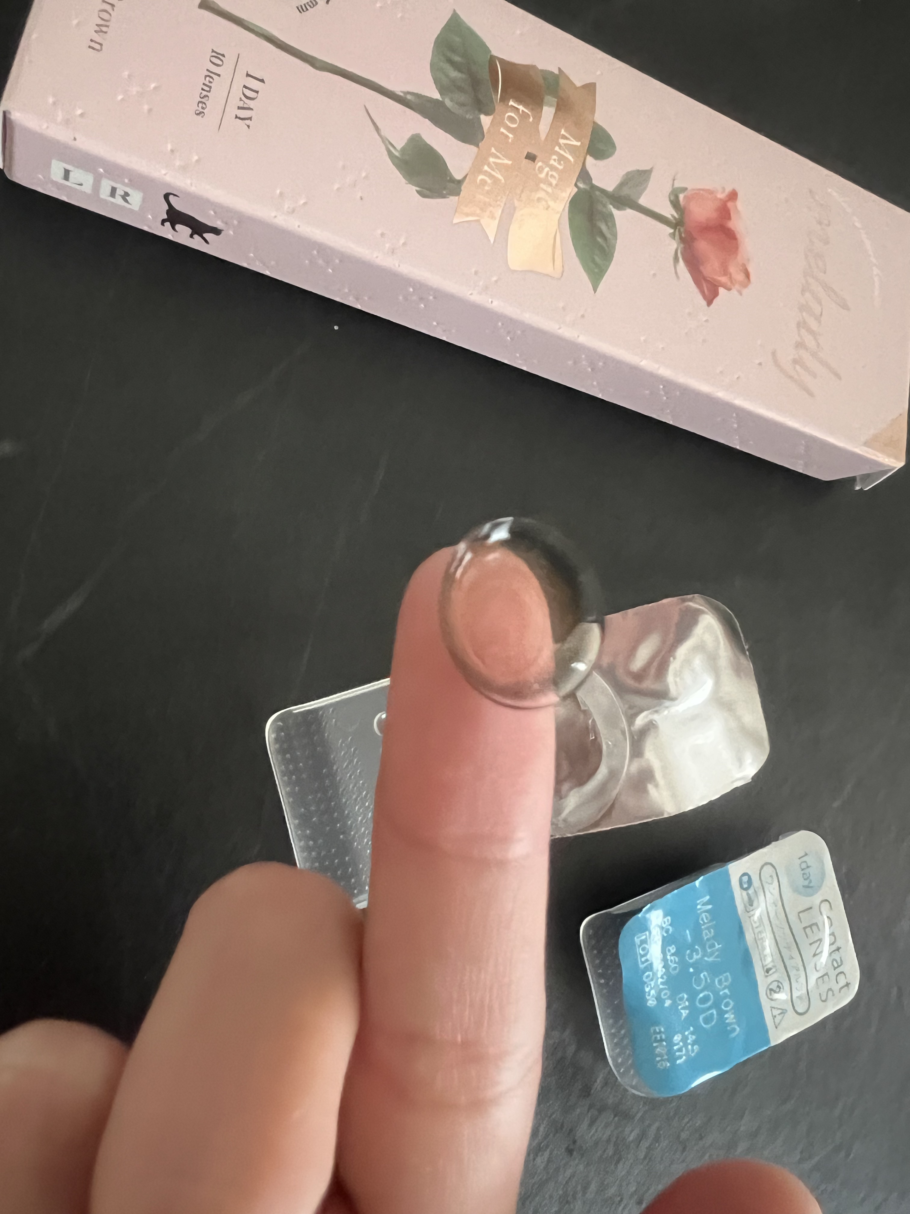 melady 1day  ミレディブラウン/melady/ワンデー（１DAY）カラコンを使ったクチコミ（1枚目）