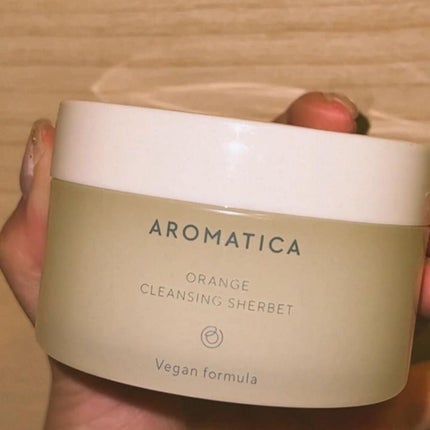 オレンジクレンジングシャーベット/AROMATICA/クレンジングバームを使ったクチコミ(2枚目)