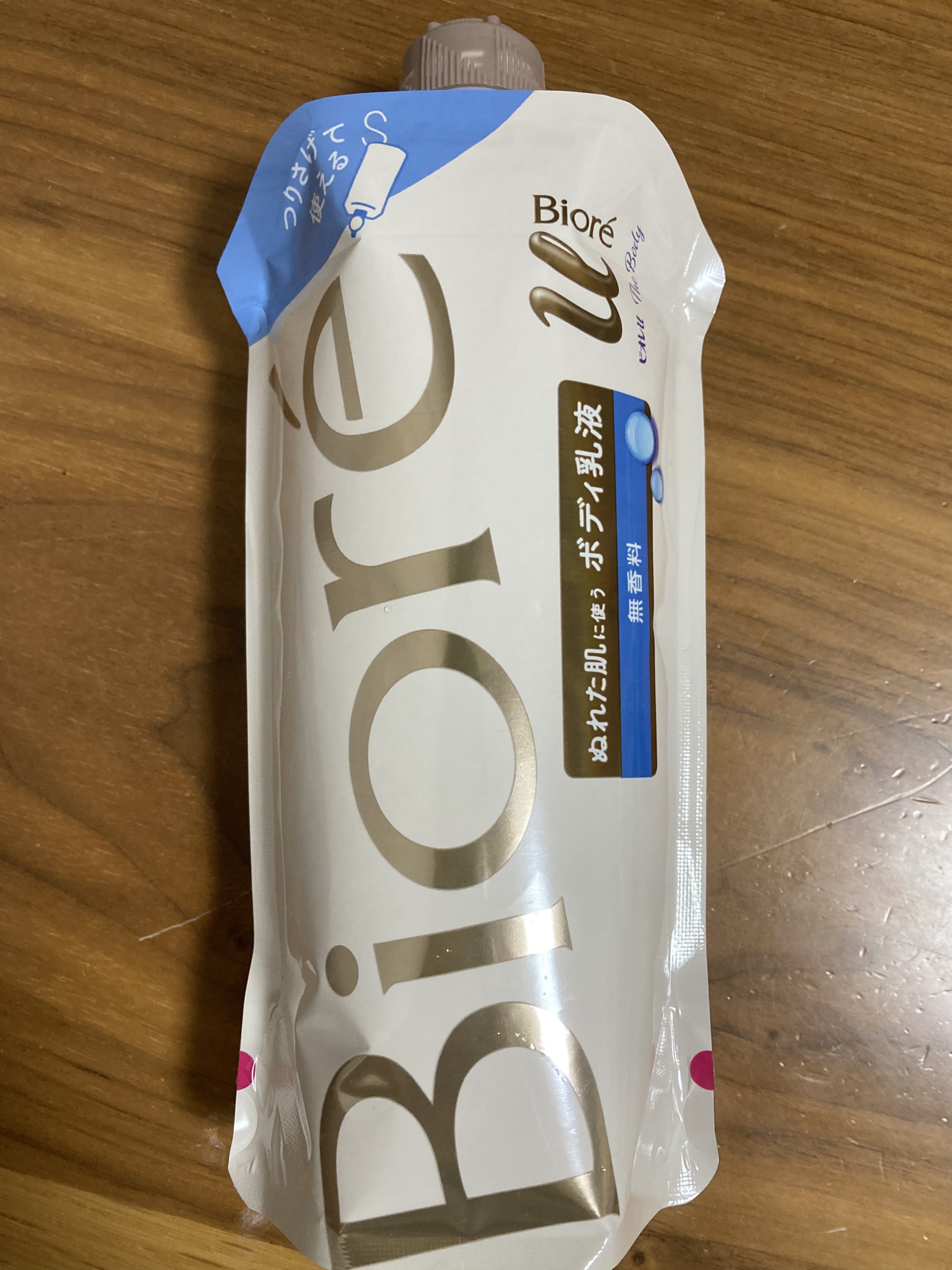 ザ ボディ ぬれた肌に使うボディ乳液 無香料 つりさげパック(つけかえ用)/ビオレu/ボディミルクを使ったクチコミ（1枚目）