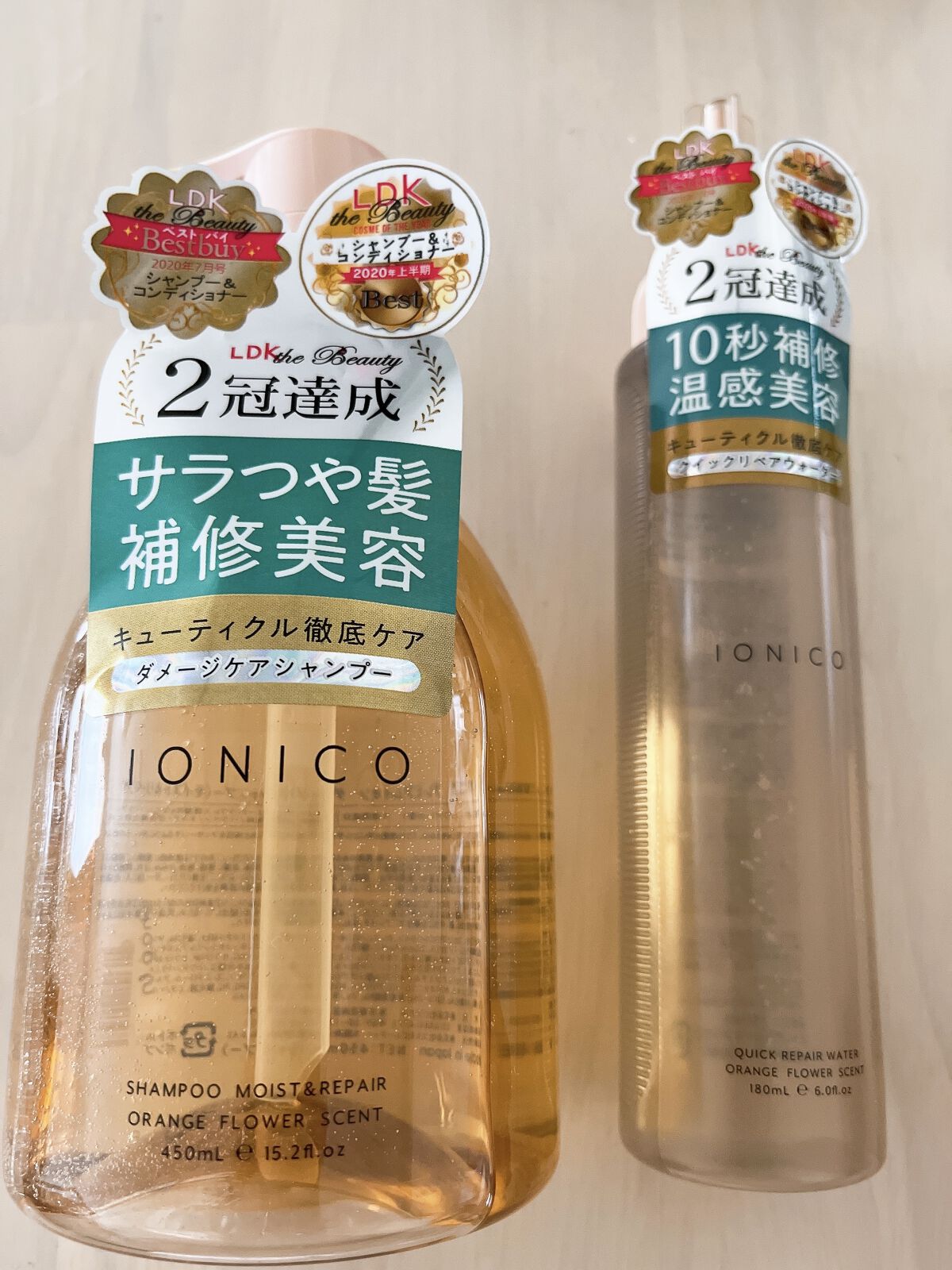 プレミアムイオン ダメージケアシャンプー
モイスト＆リペア

プレミアムイオン クイックリペアウォーター

イオニコ
1,540円

✼••┈┈••✼••┈┈••✼••┈┈••✼••┈┈••✼



ダメージヘアーに良いという投稿を見て購入