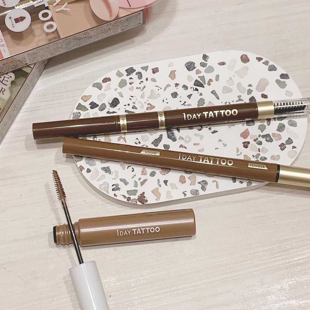 ラスティングスリーウェイアイブロウペンシルWP 01 ライトブラウン/K-パレット/アイブロウペンシルを使ったクチコミ（1枚目）