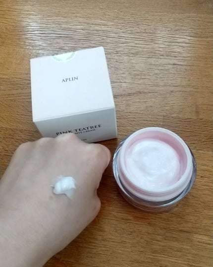 ピンクティーツリークリーム/APLIN/フェイスクリームを使ったクチコミ(3枚目)