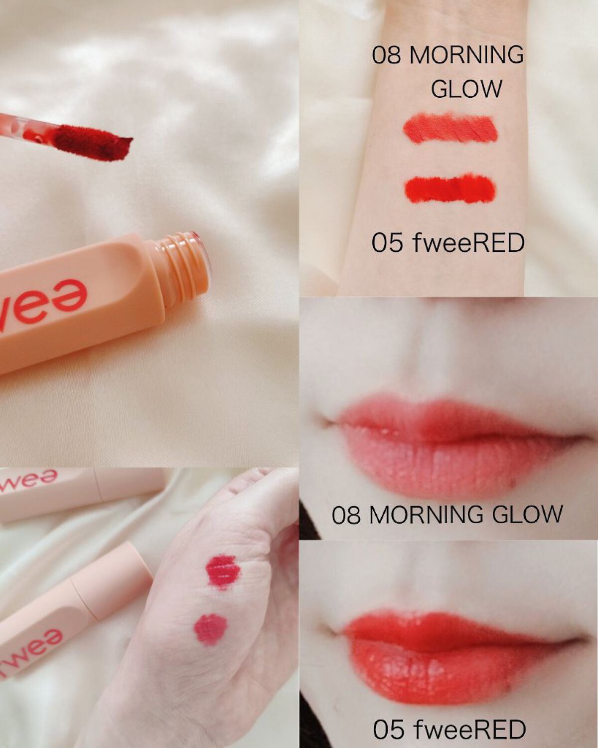 フィーティントスエード 05 フィーレッド/fwee/リップティントを使ったクチコミ（2枚目）