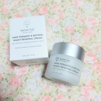 SAKE ナイトクリーム/SNOW FOX SKINCARE/フェイスクリームを使ったクチコミ(1枚目)