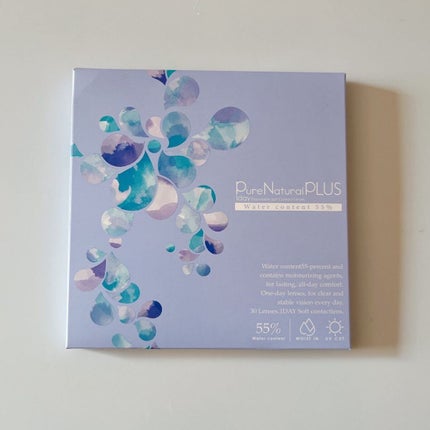 ピュアナチュラル プラス55%/MORECONTACT/カラーコンタクトレンズを使ったクチコミ(1枚目)