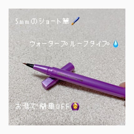 「密着アイライナー」ショート筆リキッド/デジャヴュ/リキッドアイライナーを使ったクチコミ(2枚目)