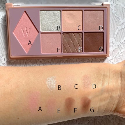 ウォンジョンヨ W デイリームードアップパレット /Wonjungyo/アイシャドウパレットを使ったクチコミ(4枚目)