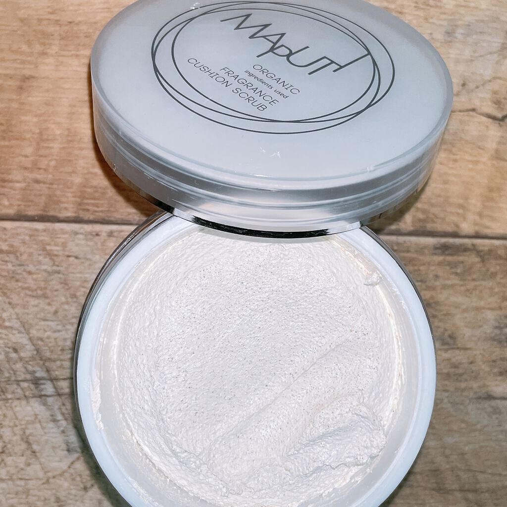 オーガニックフレグランスクッションスクラブ/MAPUTI/スクラブ・ゴマージュを使ったクチコミ(1枚目)
