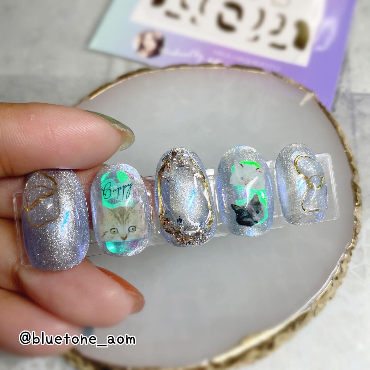 ネイルシール/キャンドゥ/ネイルシールを使ったクチコミ(7枚目)