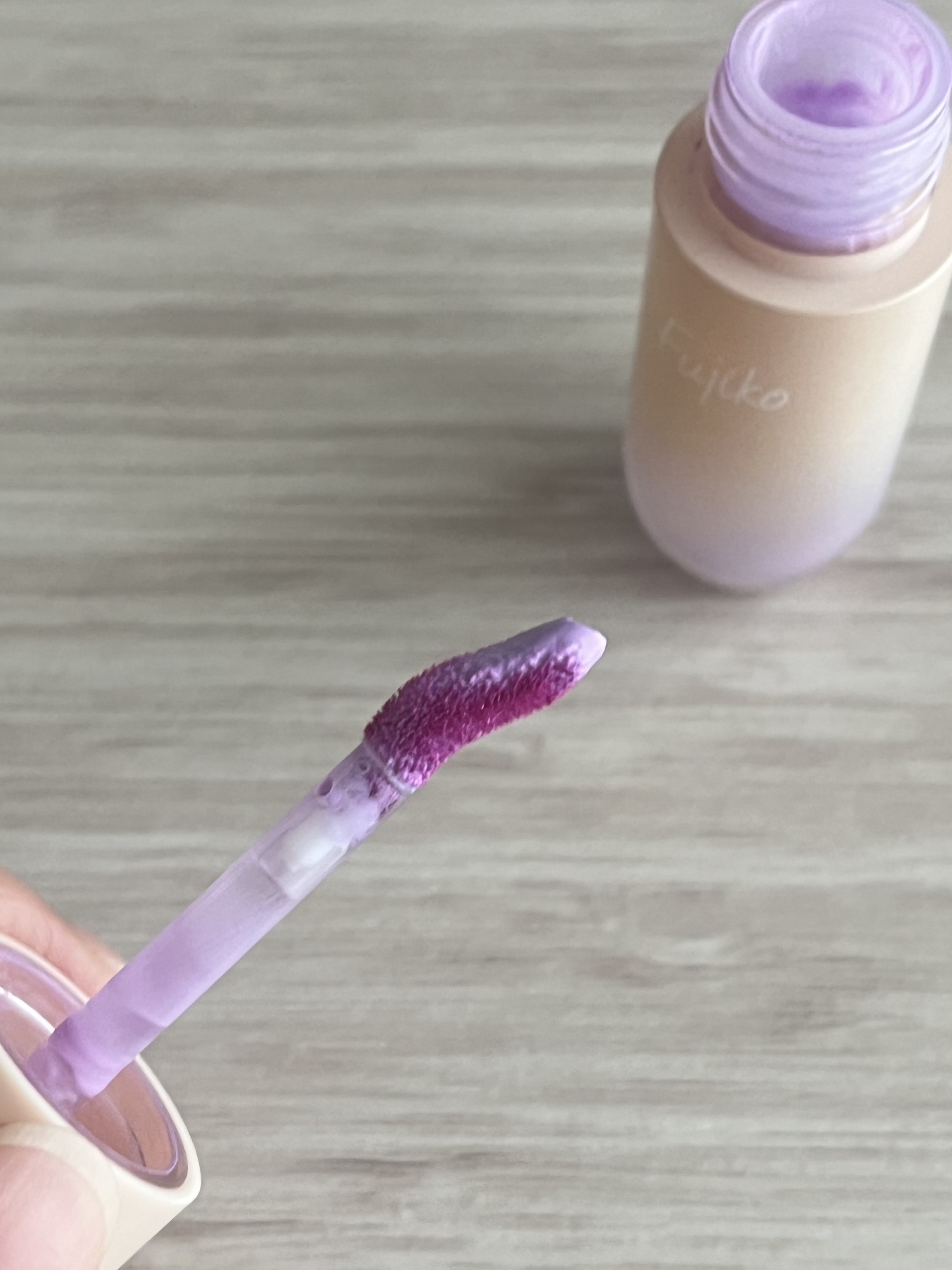 ⽔彩チーク 03 マイアメージングピンク/Fujiko/リキッドチークを使ったクチコミ（2枚目）